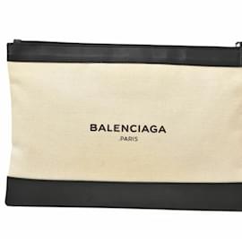 Balenciaga-Balenciaga Black Canvas Clutch Bag-Black
