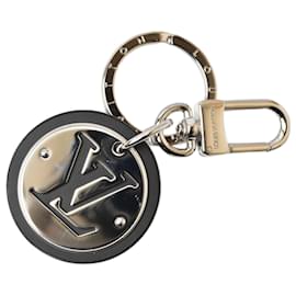 Louis Vuitton-Louis Vuitton Key Ring Holder Bag Charm-Black,Silvery