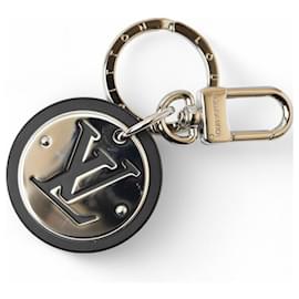 Louis Vuitton-Louis Vuitton Key Ring Holder Bag Charm-Black,Silvery