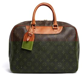 Louis Vuitton-Louis Vuitton Deauville Bag 2002 LV Monogram Canvas Deauville Hand Bag-Brown
