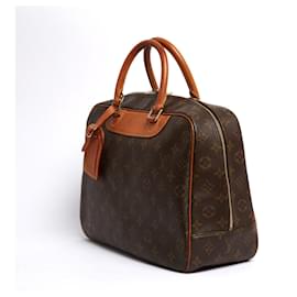 Louis Vuitton-Louis Vuitton Deauville Bag 2002 LV Monogram Canvas Deauville Hand Bag-Brown