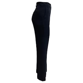 Valentino-Valentino Navy Blue Silk Trousers-Navy blue