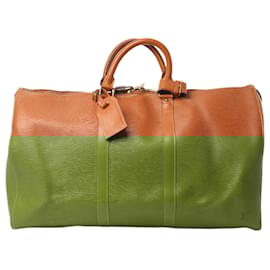 Louis Vuitton-Louis Vuitton Epi Leather Keepall 50 Travel Bag in Brown M42968-Camel