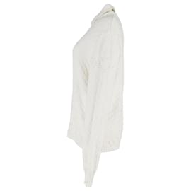 Louis Vuitton-Louis Vuitton Collared Sweater in White Wool-White,Cream