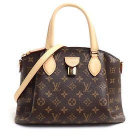 Bolsa de Ombro Monogram Rivoli PM da Louis Vuitton Marrom