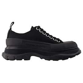 Alexander Mcqueen-Tread  Slick Sneakers - Alexander McQueen - Canvas - Black-Black