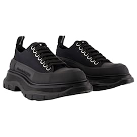 Alexander Mcqueen-Tread  Slick Sneakers - Alexander McQueen - Canvas - Black-Black