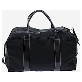Prada-Black nylon Boston bag-Black