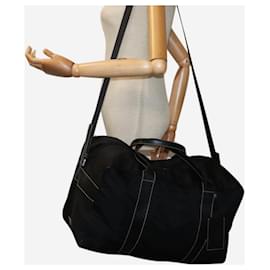 Prada-Black nylon Boston bag-Black
