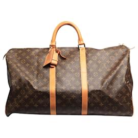 Louis Vuitton-Brown 1997 Monogram Keepall 55-Brown