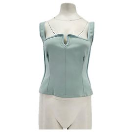 Autre Marque PARIS GEORGIA Tops T.International XS Polyester Bleu