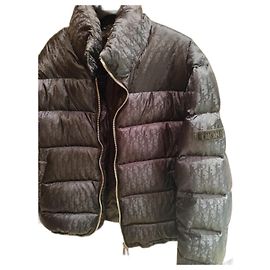 Dior Oblique Down Jacket Navy Blue Jacquard Dark blue