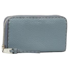 Fendi-Fendi Selleria Round Long Wallet-Brown,Blue
