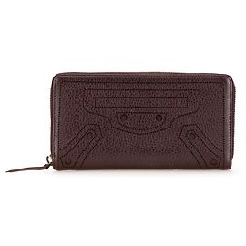 Portafoglio lungo rotondo classico Balenciaga Marrone