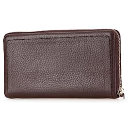 Balenciaga-Balenciaga Classic Continental Round Long Wallet-Brown