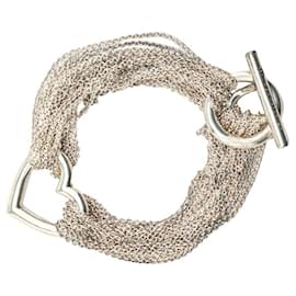 Tiffany & Co-Pulseira em coração com fecho toggle Tiffany em prata 925-Outro