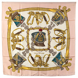 Hermès-Hermès White Grand Uniforme Silk Scarf-White