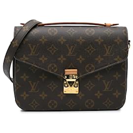 Louis Vuitton-Louis Vuitton Brown Monogram Pochette Metis-Brown