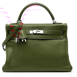 Hermès-Hermès Rouge Clemence Kelly II Retourne 32-Rouge