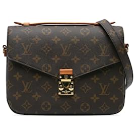 Louis Vuitton-Louis Vuitton Brown Monogram Pochette Metis-Brown