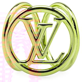 Louis Vuitton-Louis Vuitton Gold Gold Plated Bijoux Fleur Louise Scarf Ring-Golden