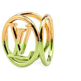 Louis Vuitton-Louis Vuitton Gold Gold Plated Bijoux Fleur Louise Scarf Ring-Golden