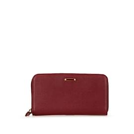 Fendi-Fendi Plate Round Long Wallet-Red