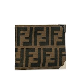 Fendi-Fendi Zucca Wallet-Brown