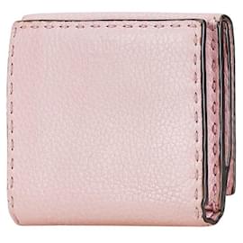 Fendi-Fendi Selleria Peekaboo Bi-fold Wallet-Pink