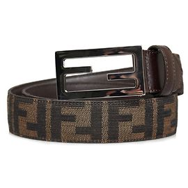 Cinto com fivela FF Zucca da Fendi Marrom