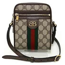 Balenciaga-Balenciaga x Gucci The Hacker Project Shoulder Bag-Beige