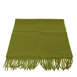 Hermès-Hermes Cashmere Shawl in Chartreuse-Green