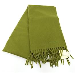 Hermès-Hermes Cashmere Shawl in Chartreuse-Green