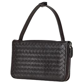 Bottega Veneta-Bottega Veneta Intrecciato Round Long Wallet-Brown