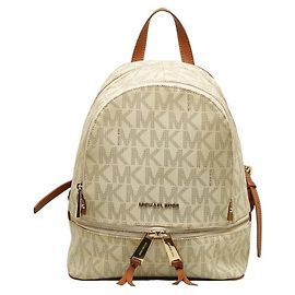 Mochila estampada Michael Kors Marrom Branco