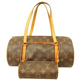 Louis Vuitton-Bolsa Louis Vuitton Monogram Papillon 30-Marrom