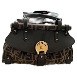 Fendi-Zucca FF magic brown handle-Brown