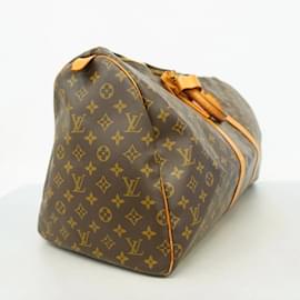 Louis Vuitton-Louis Vuitton Boston Bag Monogram Keepall 55-Brown