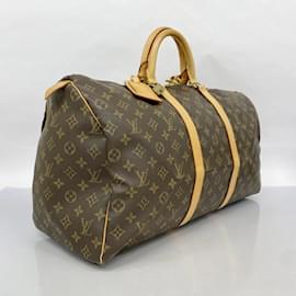 Louis Vuitton-Bolsa Boston Keepall 50 Monograma Louis Vuitton-Marrom