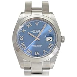 Rolex-Rolex Datejust 41 126300 Azzurro Blue Roman Dial Men's Watch-Other