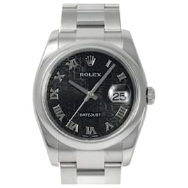 Rolex-Rolex Datejust 36 116200 Black Roman Dial Watch-Other