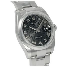 Rolex-Rolex Datejust 36 116200 Black Roman Dial Watch-Other