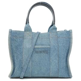 Balenciaga-Balenciaga Denim Handbag-Blue