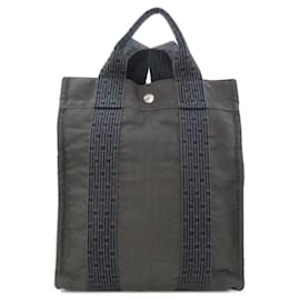 Hermès-Sac fourre-tout en toile Her Line d'Hermès-Marron