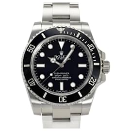 Rolex-Rolex Submariner 114060 Black Dot Dial Watch-Black