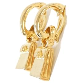 Céline-Celine Gold Clip Earrings-Golden