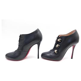 Christian Louboutin-CHRISTIAN LOUBOUTIN BOOTONI 3170811 ANKLE BOOTS 39 LEATHER LOW BOOTS-Black