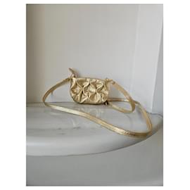 Autre Marque-Gold leather mini bag-Golden
