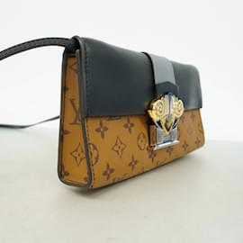 Louis Vuitton-Pochete Coluna Monograma Reverso Louis Vuitton M44101-Marrom