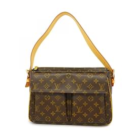 Louis Vuitton-Bolsa de Ombro Louis Vuitton Monogram Vivacite GM-Marrom